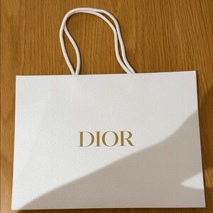 Dior White Shopping Bag